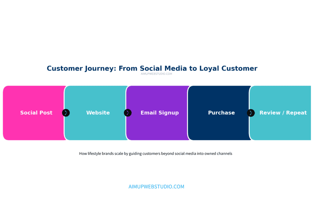 How lifestyle brands scale by guiding customers beyond social media into owned channels